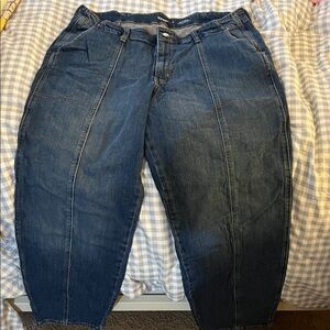 Old Navy Women's Flare & Wide Leg Jeans - Dark Blue